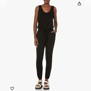 Daily Ritual Women's Supersoft Terry Sleeveless Scoopneck Jumpsuit - Sz L